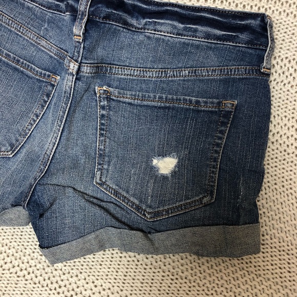 Express Low Rise Distressed Shorts - Picture 6 of 8